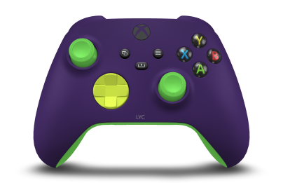 Xbox Wireless Controller - Body: Astral Purple, D-Pads: Electric Volt, Thumbsticks: Velocity Green