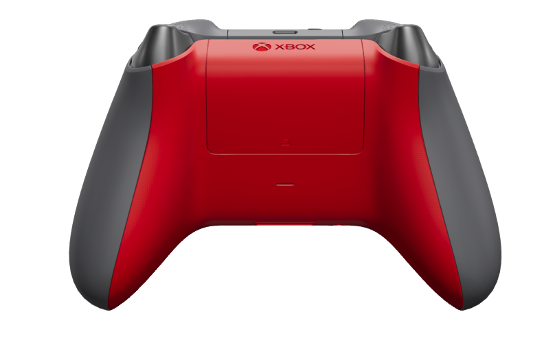Xbox Wireless Controller - Tělo: Lunar Shift, Řídicí kříže: Popelavě šedá (metalická), Palcové ovladače: Pulzující červená