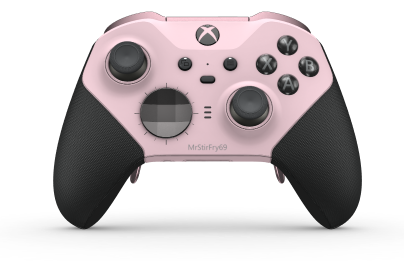 Xbox Elite Wireless Controller Series 2 - Core - Corpo: Rosa Suave + Pegas em Borracha, Botão Direcional: Faceta, Cinzento Tempestade (Metal), Traseira: Rosa Suave + Pegas em Borracha