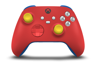 Xbox Wireless Controller - Body: Pulse Red, D-Pads: Pulse Red, Thumbsticks: Lighting Yellow