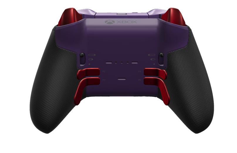 Xbox Elite Wireless Controller Series 2 - Core - Body: Pulse Red + Rubberized Grips, D-pad: Faceted, Pulse Red (Metal), Back: Astral Purple + Rubberized Grips