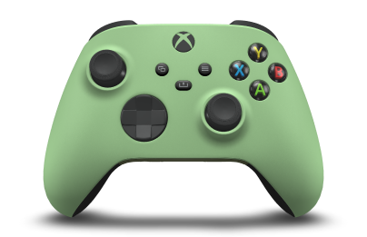 Xbox Wireless Controller - Corps: Soft Green, BMD: Carbon Black, Joysticks: Carbon Black