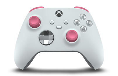 Xbox 無線控制器 - Body: Robot White, D-Pads: Ash Gray (Metallic), Thumbsticks: Deep Pink