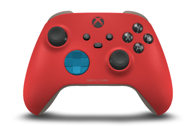 Xbox 무선 컨트롤러 - Body: Pulse Red, D-Pads: Mineral Blue, Thumbsticks: Carbon Black