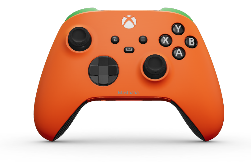 Xbox Wireless Controller - Body: Zest Orange, D-Pads: Carbon Black, Thumbsticks: Carbon Black