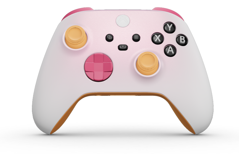 Xbox Wireless Controller - Hoveddel: Cosmic Shift, D-blokke: Dyb pink, Thumbsticks: Blød orange