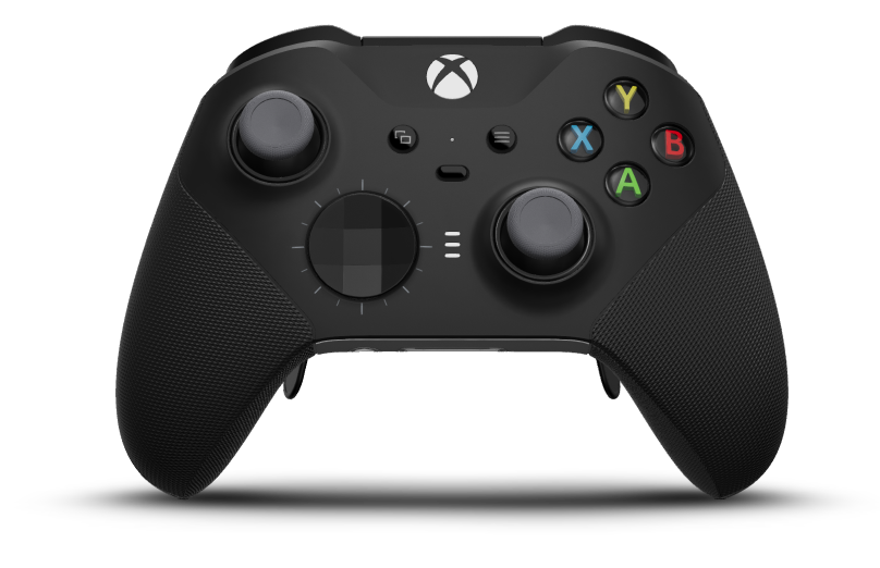 Xbox Elite Wireless Controller Series 2 - Core - Body: Carbon Black + Rubberized Grips, D-pad: Facet, Carbon Black (Metal), Back: Robot White + Rubberized Grips