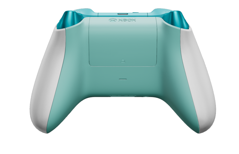 Xbox Wireless Controller - Hoofdtekst: Robotwit, D-Pads: Libelleblauw (metallic), Duimsticks: Dieproze