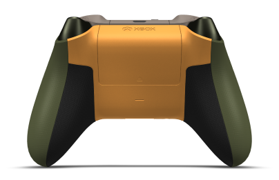 Xbox Wireless Controller - Hoofdtekst: Nachtelijk groen, D-Pads: Zest-oranje (metallic), Duimsticks: Woestijnbruin