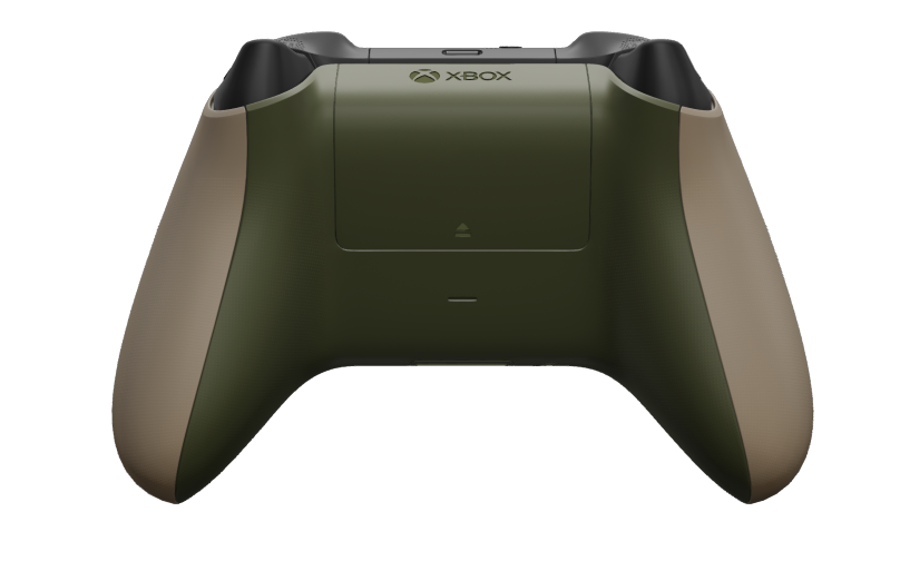 Xbox Wireless Controller - Text: Wüstenfarben, Steuerkreuze: Nachtgrün, Analogsticks: Carbon Black
