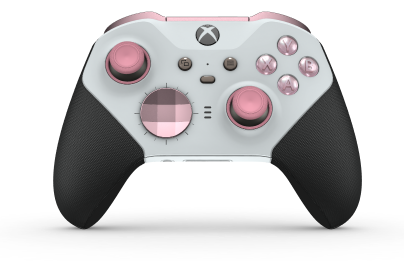 Manette sans fil Xbox Elite Series 2 - Core - Body: Robot White + Rubberized Grips, D-pad: Facet, Soft Pink (Metal), Back: Robot White + Rubberized Grips