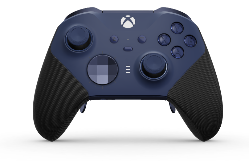 Xbox Elite Wireless Controller Series 2 - Core - 本體: 午夜藍 + 橡膠握把, 方向鍵: 多面向，午夜藍 (金屬), 背面: 午夜藍 + 橡膠握把