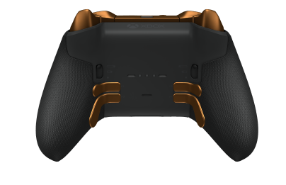 Xbox Elite Wireless Controller Series 2 - Core - Corpo: Preto Carbono + Pegas em Borracha, Botão Direcional: Faceta, Laranja Suave (Metal), Traseira: Preto Carbono + Pegas em Borracha