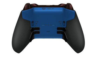 Xbox Elite Wireless Controller Series 2 - Core - Corps: Shock Blue + poignées caoutchoutées, BMD: Facette, Stom Gray (métal), Arrière: Shock Blue + poignées caoutchoutées