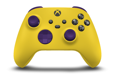 Xbox Wireless Controller - Body: Lighting Yellow, D-Pads: Astral Purple, Thumbsticks: Astral Purple