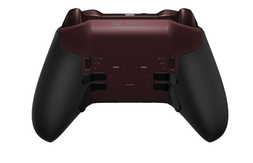 Xbox Elite Wireless Controller Series 2 - Core - Body: Garnet Red + Rubberised Grips, D-pad: Faceted, Garnet Red (Metal), Back: Garnet Red + Rubberised Grips