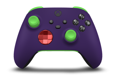 Manette sans fil Xbox - Body: Astral Purple, D-Pads: Oxide Red (Metallic), Thumbsticks: Velocity Green