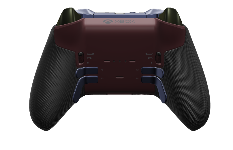 Xbox Elite Wireless Controller Series 2 - Core - 本體: 夜間綠 + 橡膠握把, 方向鍵: 多面向，深紅色 (金屬), 背面: 深紅色 + 橡膠握把