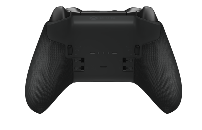 Xbox Elite Wireless Controller Series 2 - Core - Body: Carbon Black + Rubberized Grips, D-pad: Facet, Bright Silver (Metal), Back: Carbon Black + Rubberized Grips