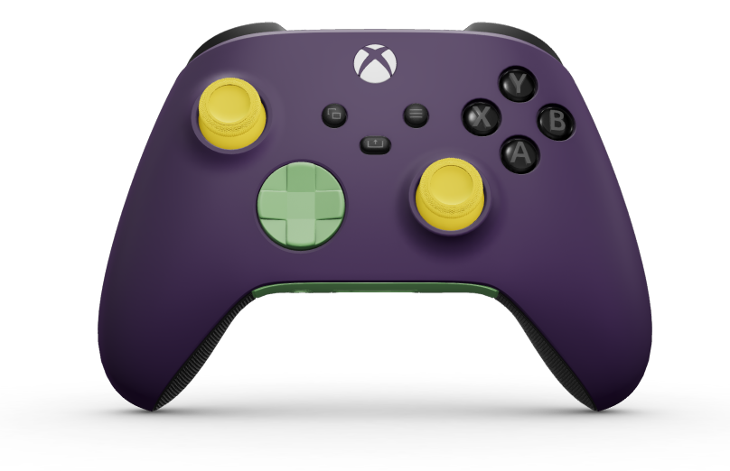 Xbox Wireless Controller - 몸체: 아스트랄 퍼플, 방향 패드: 소프트 그린, 엄지스틱: 라이팅 옐로우