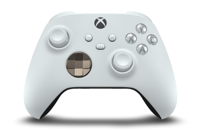 Xbox Wireless Controller - Body: Robot White, D-Pads: Desert Tan (Metallic), Thumbsticks: Robot White