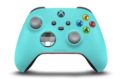 Xbox Wireless Controller - Body: Glacier Blue, D-Pads: Ash Gray (Metallic), Thumbsticks: Ash Gray