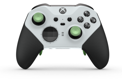Xbox Elite Wireless Controller Series 2 - Core - Body: Robot White + Rubberised Grips, D-pad: Facet, Carbon Black (Metal), Back: Robot White + Rubberised Grips