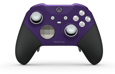 Xbox Elite Wireless Controller Series 2 - Core - Body: Astral Purple + Rubberized Grips, D-pad: Facet, Bright Silver (Metal), Back: Astral Purple + Rubberized Grips