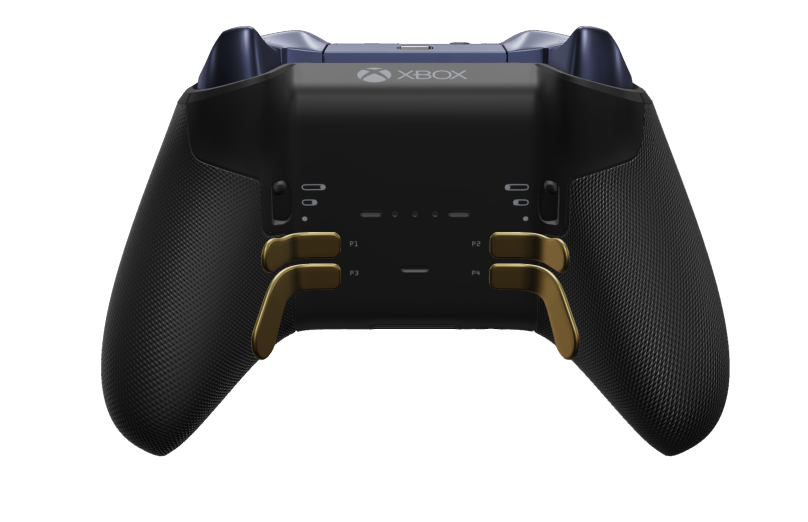 Xbox Elite Wireless Controller Series 2 - Core - Behuizing voorzijde: Robotwit + rubberen handvatten, D-pad: Gefacetteerd, dieproze (metaal), Behuizing achterzijde: Carbonzwart + rubberen handvatten