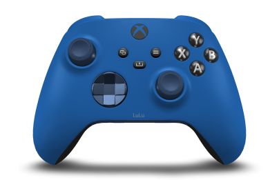 Xbox Wireless Controller - Brödtext: Chockblå, Styrknappar: Midnattsblå (metallic), Styrspakar: Midnattsblå