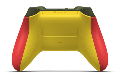 Xbox Wireless Controller - 機身: 脈衝紅, 方向鍵: Lighting Yellow, 搖桿: Lighting Yellow