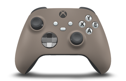 Xbox Wireless Controller - Body: Desert Tan, D-Pads: Storm Gray (Metallic), Thumbsticks: Storm Grey