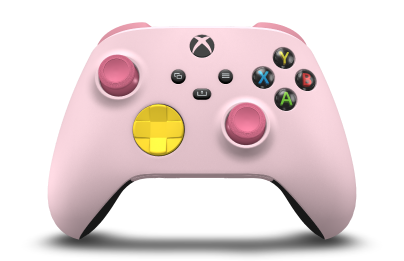 Xbox 무선 컨트롤러 - Body: Soft Pink, D-Pads: Lighting Yellow, Thumbsticks: Deep Pink