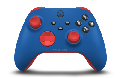 Xbox 무선 컨트롤러 - Corps: Shock Blue, BMD: Pulse Red, Joysticks: Pulse Red