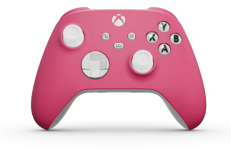 Xbox Wireless Controller - Body: Deep Pink, D-Pads: Robot White, Thumbsticks: Robot White