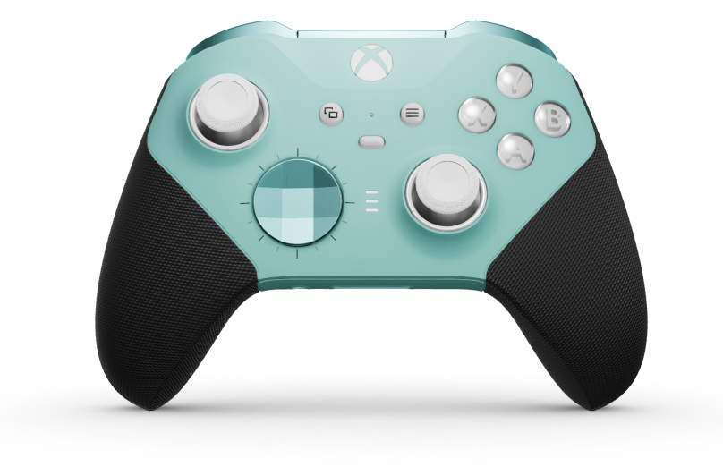 Xbox Elite Wireless Controller Series 2 - Core - 本體: 冰河藍 + 橡膠握把, 方向鍵: 多面向，冰川藍 (金屬), 背面: 冰河藍 + 橡膠握把