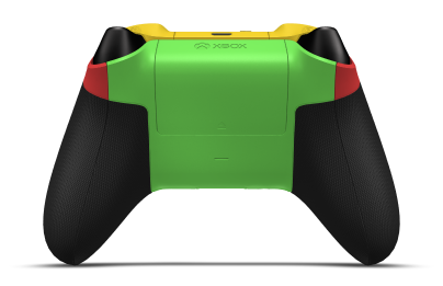 Xbox Wireless Controller - Corps: Pulse Red, BMD: Carbon Black (métallique), Joysticks: Velocity Green
