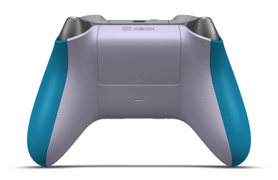 Xbox 無線控制器 - Corpo: Azul Mineral, Botões Direcionais: Laranja Vibrante (Metálico), Manípulos Analógicos: Roxo Astral