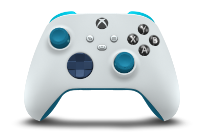 Xbox draadloze controller - Body: Robot White, D-Pads: Midnight Blue, Thumbsticks: Mineral Blue