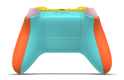 Xbox 無線控制器 - Body: Zest Orange, D-Pads: Lighting Yellow, Thumbsticks: Glacier Blue