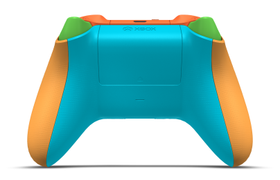 Xbox Wireless Controller - Hoofdtekst: Zachtoranje, D-Pads: Zachtgroen, Duimsticks: Astralpaars