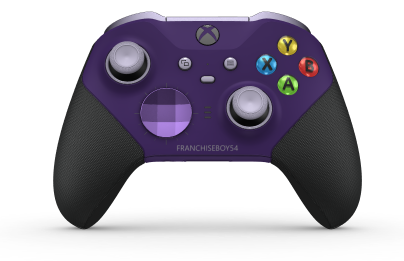 Xbox Elite Wireless Controller Series 2 - Core - Corps: Astral Purple + Rubberized Grips, BMD: Facette, Astral Purple (métal), Arrière: Astral Purple + Rubberized Grips