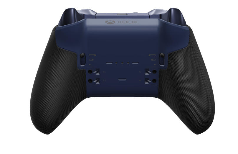 Xbox Elite Wireless Controller Series 2 - Core - 몸체: 미드나잇 블루 + 고무 코팅 그립, 방향 패드: 패싯, 카본 블랙(메탈), 뒤로: 미드나잇 블루 + 고무 코팅 그립