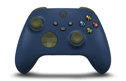Xbox Wireless Controller - Body: Midnight Blue, D-Pads: Nocturnal Green, Thumbsticks: Nocturnal Green