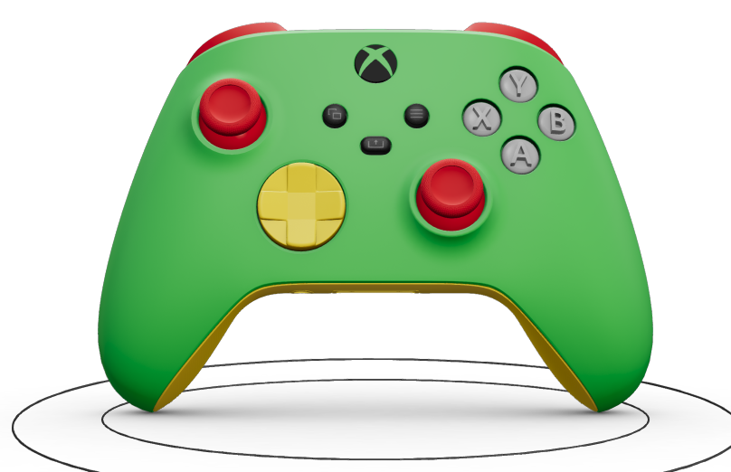 Manette sans fil Xbox - Body: Velocity Green, D-Pads: Lightning Yellow, Thumbsticks: Pulse Red