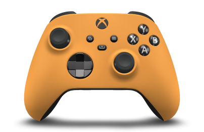 Xbox Wireless Controller - Body: Soft Orange, D-Pads: Carbon Black (Metallic), Thumbsticks: Carbon Black