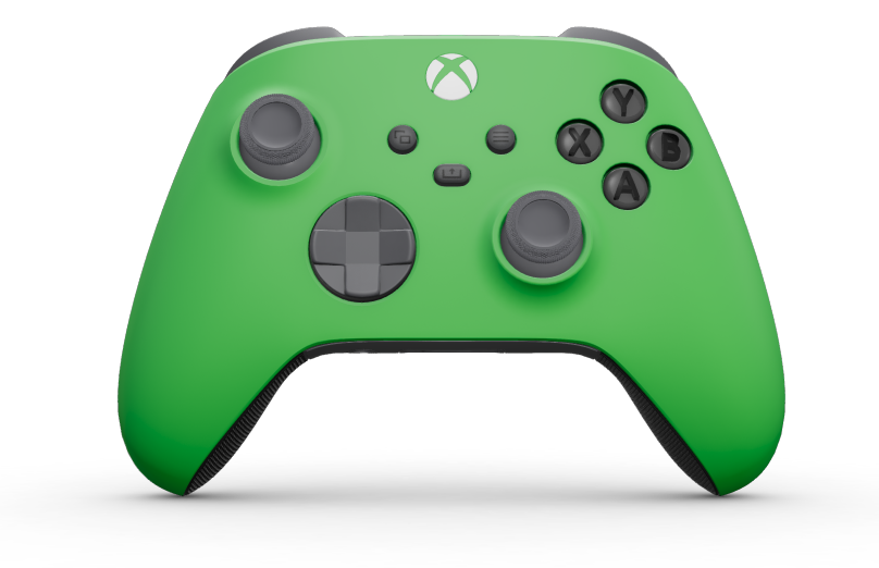 Xbox Wireless Controller - Test: Velocity Green, I-választók: Storm Grey, Vezérlőkarok: Storm Grey