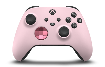 Xbox 무선 컨트롤러 - Body: Soft Pink, D-Pads: Retro Pink (Metallic), Thumbsticks: Carbon Black