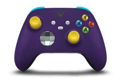 Xbox Wireless Controller - Body: Astral Purple, D-Pads: Ash Gray (Metallic), Thumbsticks: Lighting Yellow