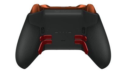 Xbox Elite ワイヤレスコントローラー シリーズ 2 - Core - Framsida: Pulse Red + gummerat grepp, Styrknapp: Facett, Storm Gray (Metall), Baksida: Carbon Black + gummerat grepp